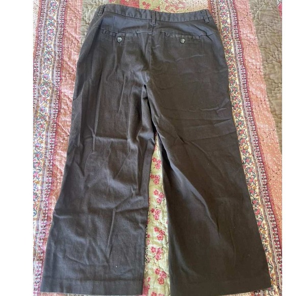 Madison Pants - Madison Womens Wide Leg Trousers Brown Career Workwear Casual Pants Size 8